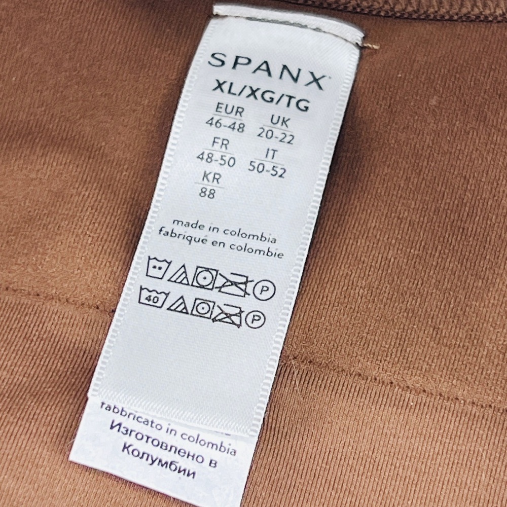 Spanx SPANXsmooth EcoCare Seamless Shaping Longline Bralette Chestnut Brown - XL - Picture 4 of 6